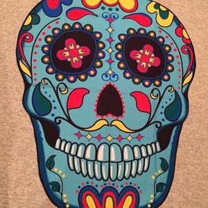 Skull 5’ tapestry- beach cover up- beach blanket